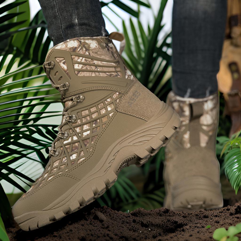 Herren vielseitige Outdoor-Stiefel mit hoher Knöchelunterstützung und rutschfester Sohle EB