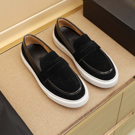 Damen Mokassin-Sneaker mit dämpfender Sohle und eleganter Wildleder-Oberfläche EB