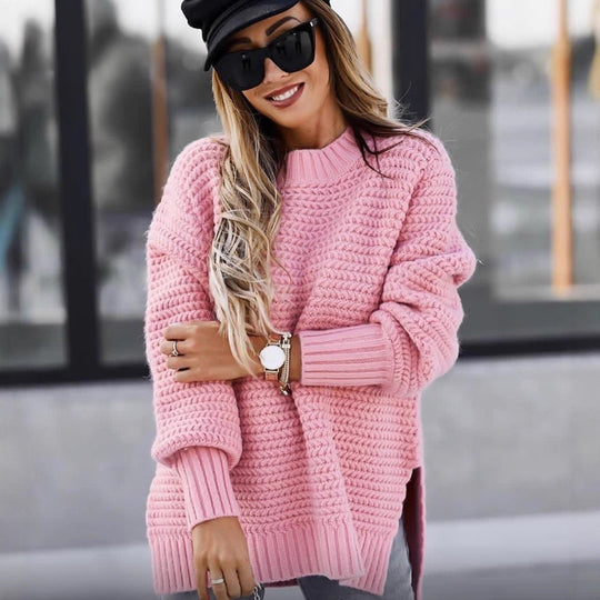 Damen Pullover mit strukturiertem Design und modischem Oversized-Schnitt EB