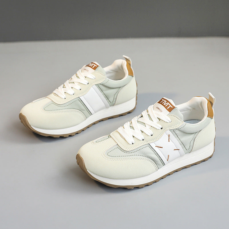 Damen sportliche Sneakers mit atmungsaktiver Mesh-Oberfläche und dämpfendem Sohlenprofil EB