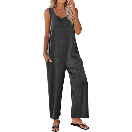 Damen Overall mit weit geschnittenem Bein EB