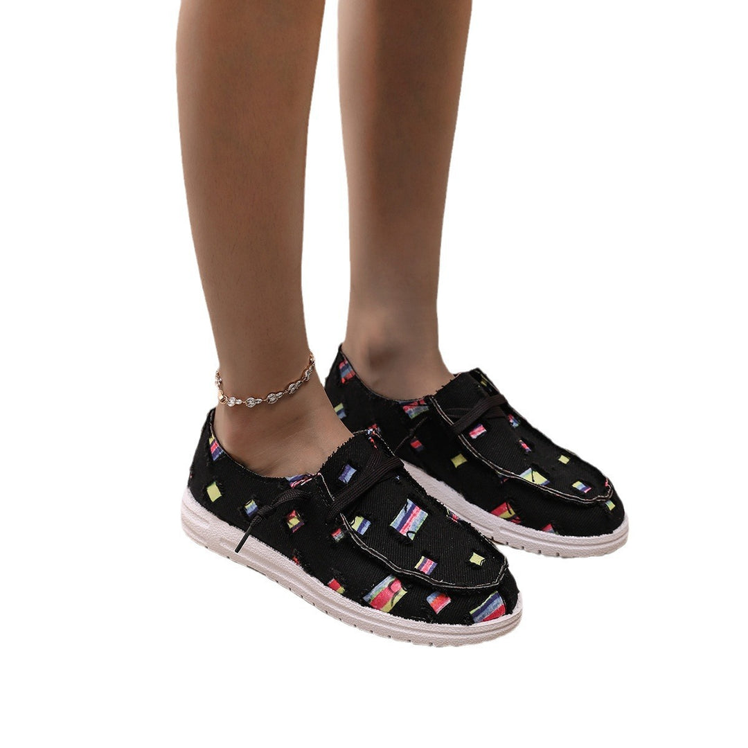 Damen Modische Sneaker mit einzigartigem Muster EB
