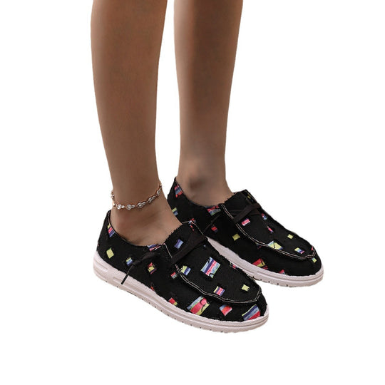 Damen Modische Sneaker mit einzigartigem Muster EB