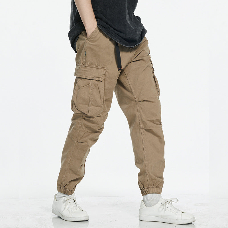 Herren Cargo-Hose mit elastischem Bund und tiefen Taschen EB