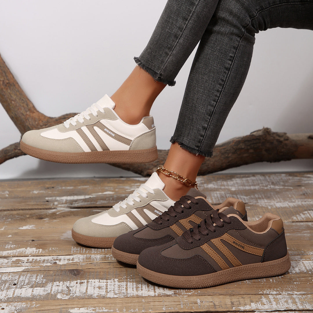 Damen Sportliche Sneakers mit rutschfester Sohle und weichem Innenfutter EB