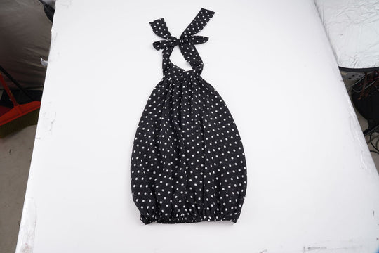 Damen Spaghetti-Trägertop mit modischem Punkten Design und Schleifenakzenten EB
