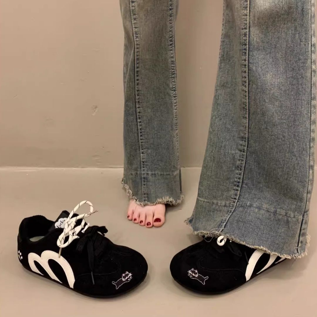 Damen Sportliche Sneakers mit kreativen Akzenten und weichem Obermaterial EB