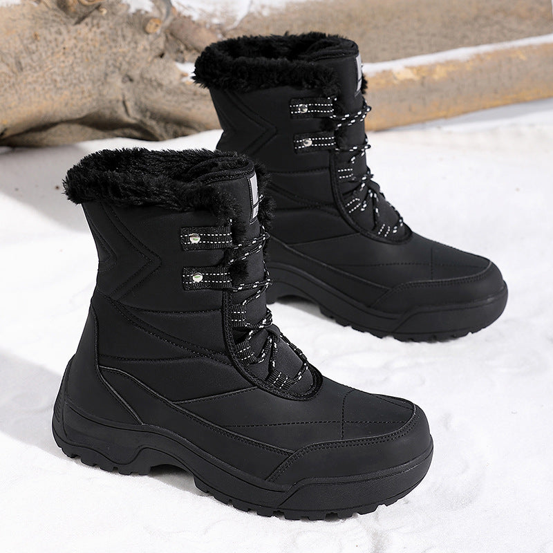 Damen Isolierte Winterstiefel mit rutschfester Sohle und kuscheligem Innenfutter EB