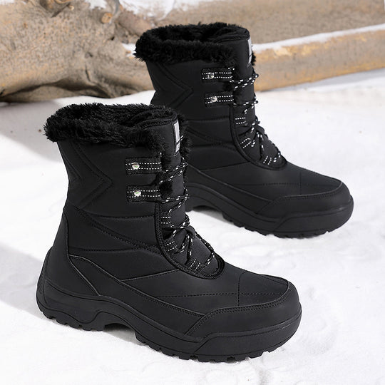 Damen Isolierte Winterstiefel mit rutschfester Sohle und kuscheligem Innenfutter EB