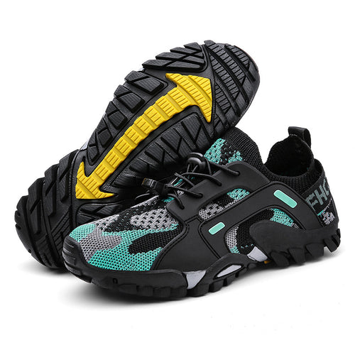 Damen Sportliche Freizeit-Sneaker mit atmungsaktivem Netzmaterial und rutschfester Sohle EB