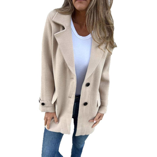 Damen modische Oversized-Manteljacke EB