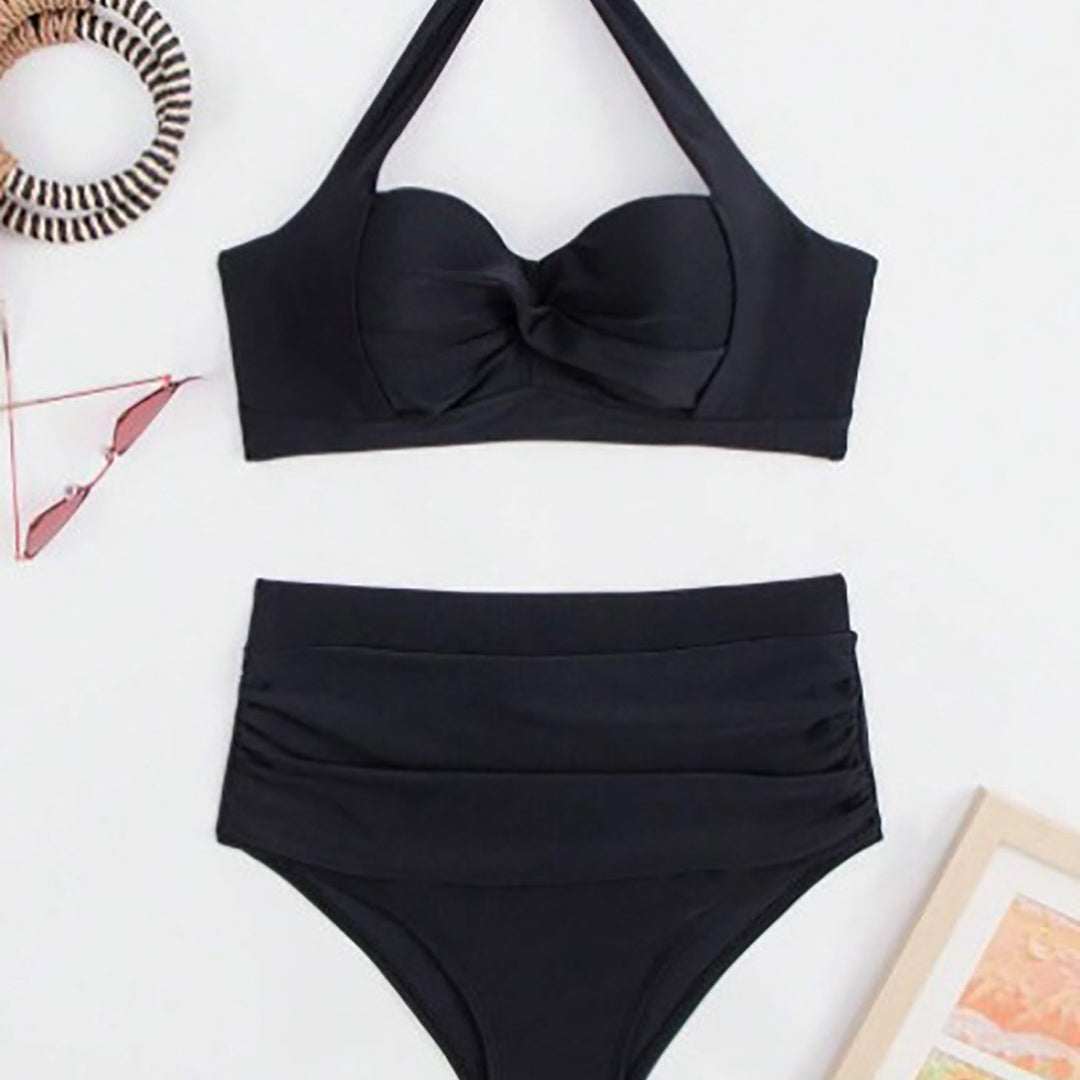 Damen Bikiniset mit eleganter Hochtaillierung und bequemen Trägern EB