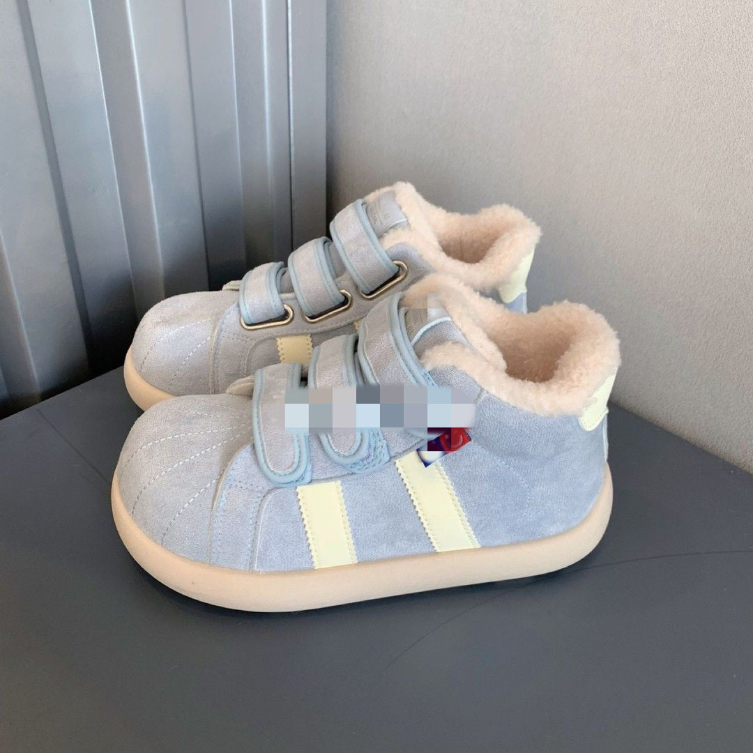 Damen Warmfutter Sneakers mit Klettverschluss EB