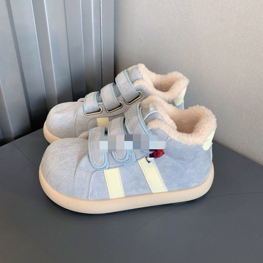 Damen Warmfutter Sneakers mit Klettverschluss EB