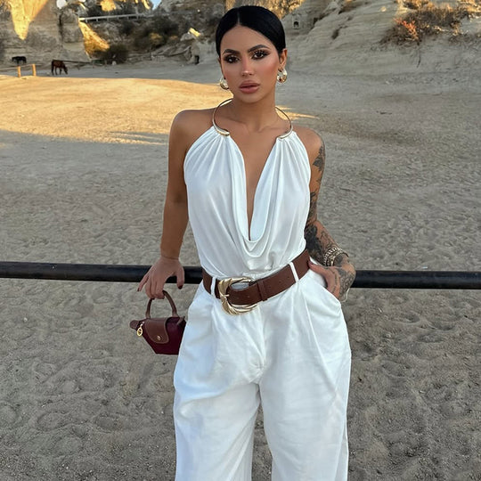 Damen Wickeltop mit raffiniertem Ausschnitt und eleganter Drapierung EB