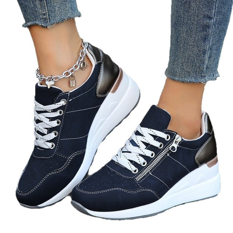 Damen Sportliche Sneakers mit atmungsaktivem Obermaterial und modischen Akzenten EB