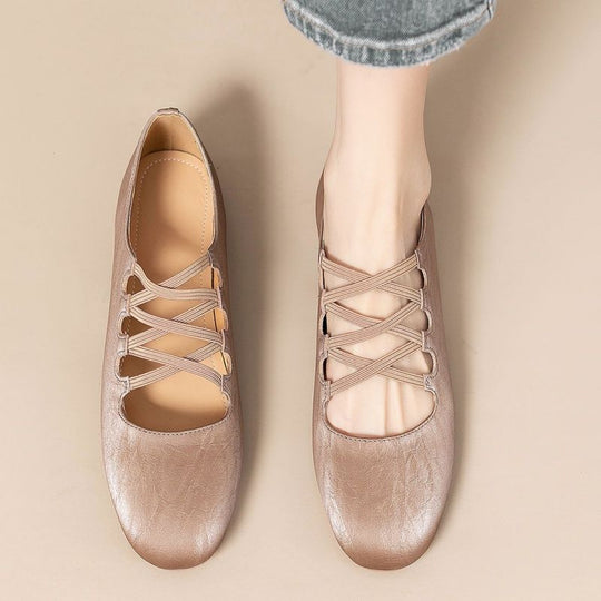 Damen Ballerinas mit verstellbarem Riemendesign EB