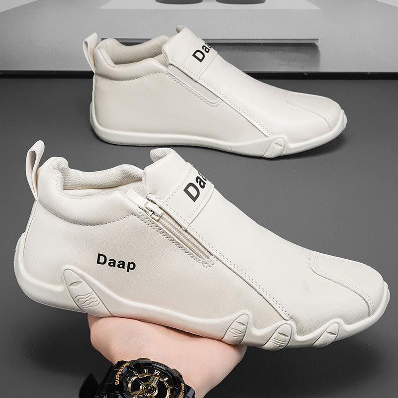 Damen Sneakers mit seitlichem Reißverschluss und stoßdämpfender Sohle EB