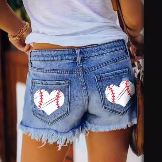 Damen Shorts im Destroyed-Design EB