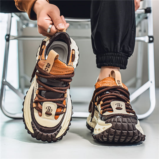 Damen Sportliche Chunky Sneakers mit rutschfester Sohle und modischem Design EB