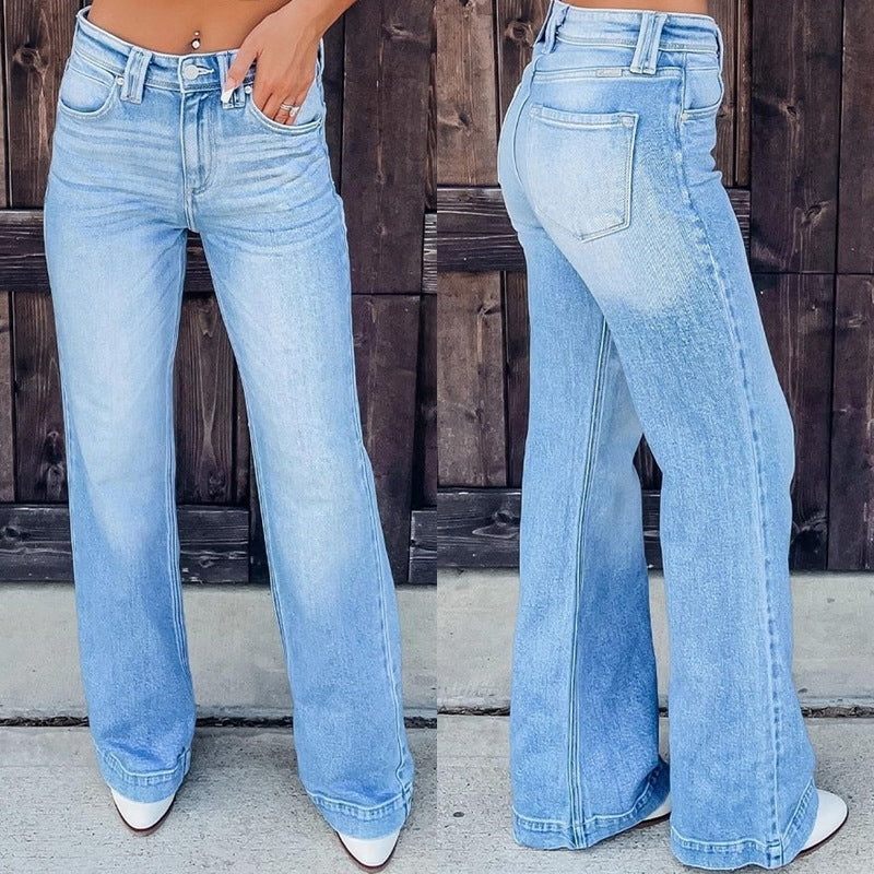 Damen weite Jeanshose EB