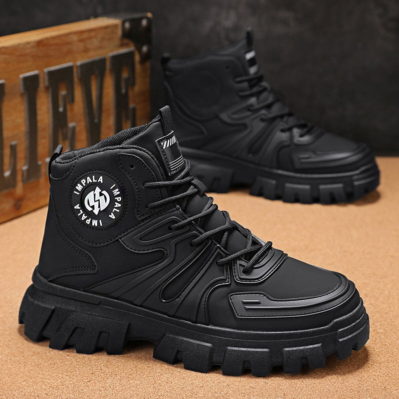 Damen Robust und stilvoller High-Top Stiefel mit rutschfester Sohle und stoßdämpfendem Innenfutter EB