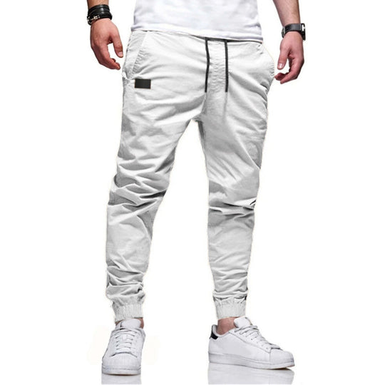 Herren nan funktionale Cargo-Joggerhose mit schmal zulaufendem Bein, elastischem Bund und eingelassenen Reißverschlusstaschen EB