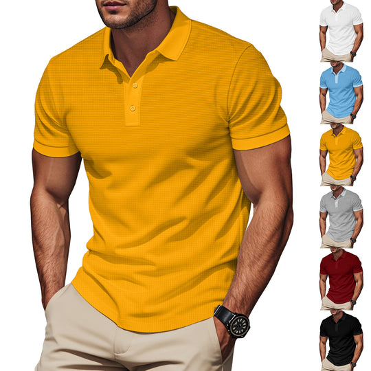 Herren Poloshirt mit strukturiertem Design und Komfortbund EB