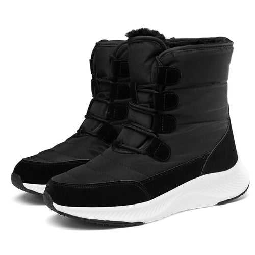 Damen Winterliche Sneaker Boots mit isolierendem Innenfutter und rutschfester Sohle EB