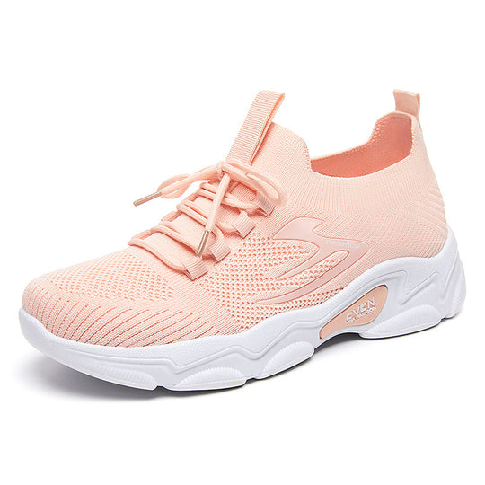 Damen nan minimalistischer Strick-Sockensneaker mit strukturiertem 3D-Obermaterial, anatomischem Memory-Fußbett und profiliertem EVA-Plateau EB