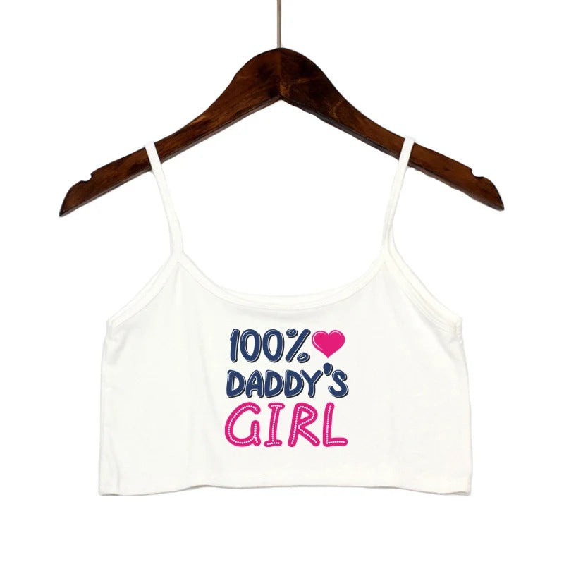 Damen modisches Crop-Top mit verzierten Trägern EB
