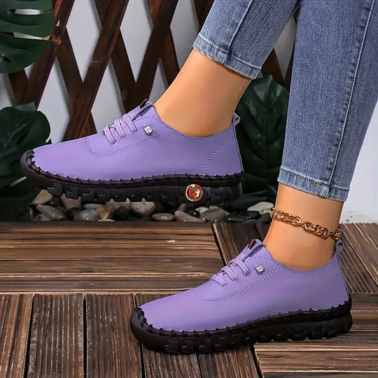 Damen nan flexible faltbare Freizeitsneaker mit stoßdämpfender Profilsohle EB