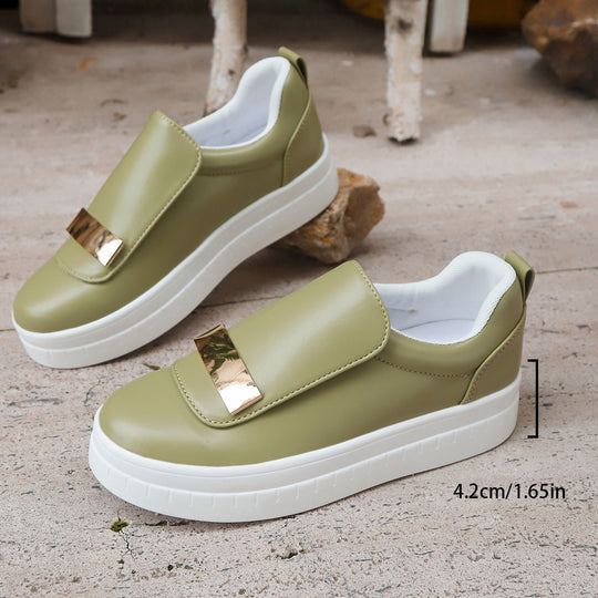 Damen Sneaker mit glänzendem Akzent EB