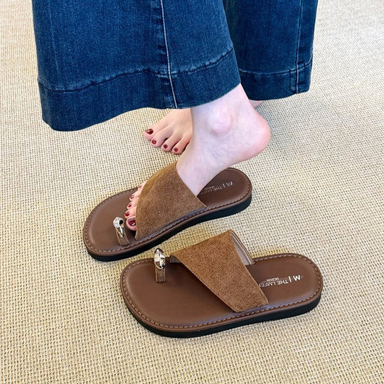 Damen modische Riemensandalen mit komfortablem Fußbett und zierlichem Design EB