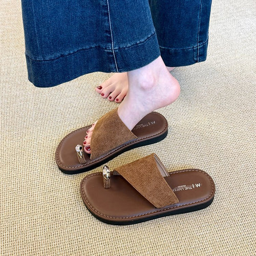 Damen modische Riemensandalen mit komfortablem Fußbett und zierlichem Design EB