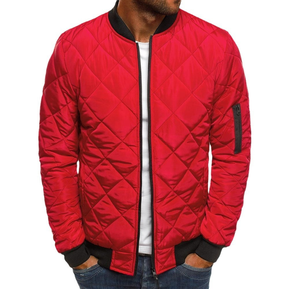 Herren Steppjacke mit praktischen Taschen und elastischen Bündchen EB