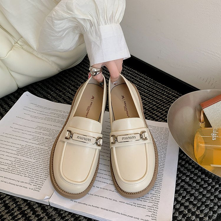 Damen Edle Loafer mit modischem Schnallenakzent und komfortabler Sohle EB