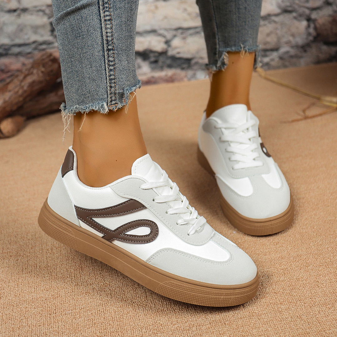 Damen Sneakers mit sportlichem Design und gepolsterter Sohle EB