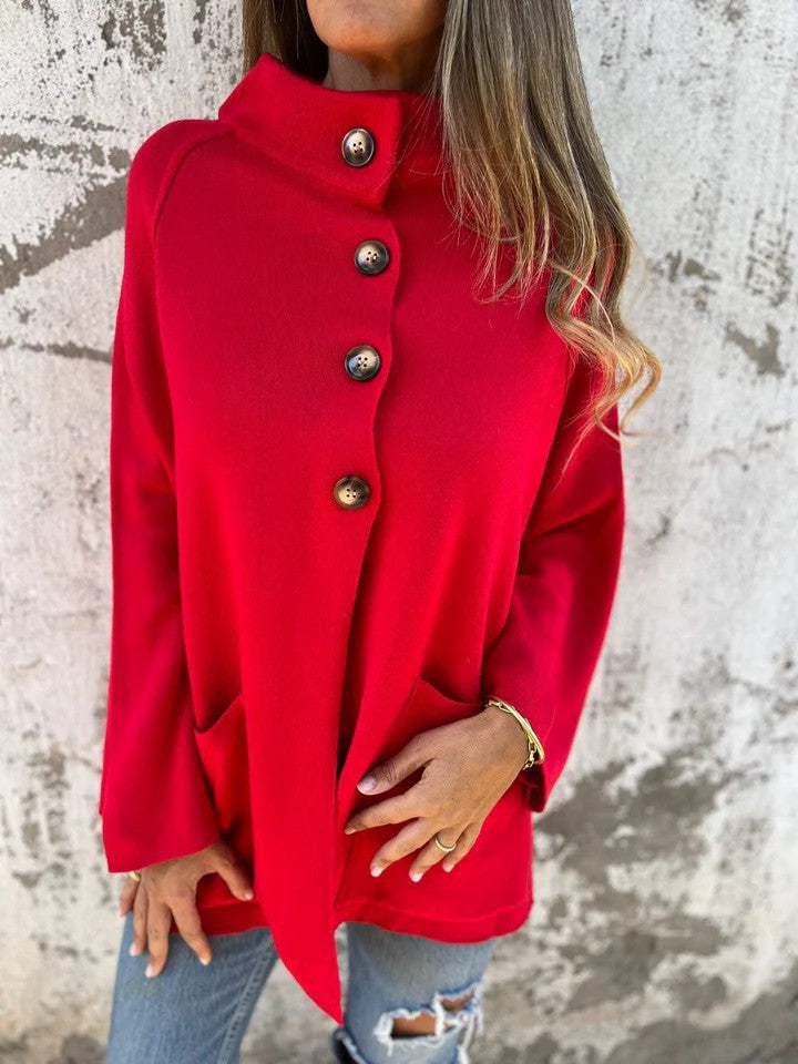 Damen Lässiger Oversized Cardigan EB
