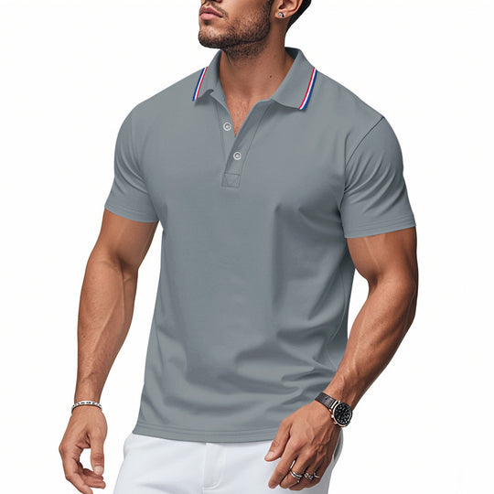 Herren Poloshirt mit modernem Kragen und feuchtigkeitsregulierender Technologie EB