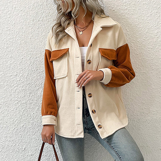 Damen Freizeitjacke mit praktischen Taschen und gemütlichem Stoff EB