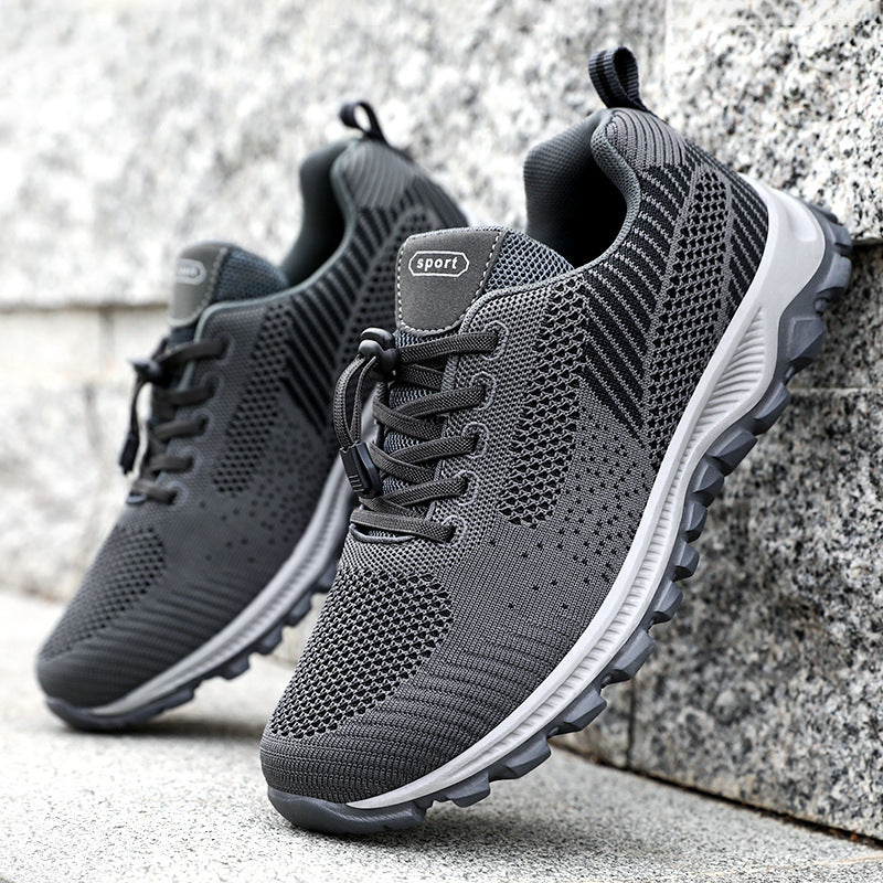 Damen Sportliche Laufschuhe mit atmungsaktivem Strickoberteil und innovativem Schnellschnürsystem EB