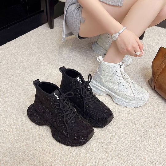 Damen Glitzernde Sneaker mit modischem Design EB