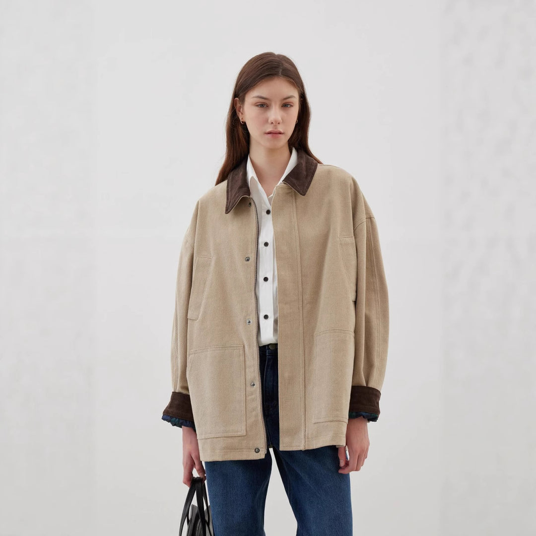 Damen oversized lässige Jacke EB