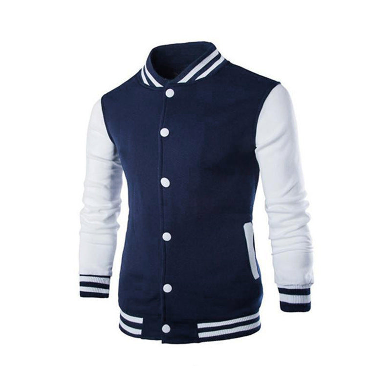 Herren varsity Jacke mit sportlichem Design und funktionalen Taschen EB