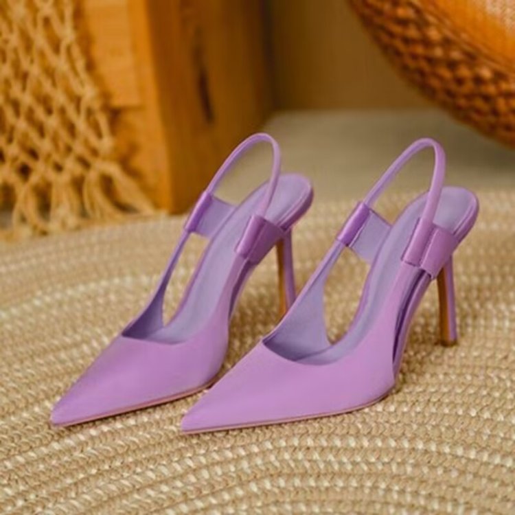 Damen Slingback High-Heels mit elegantem spitzen Design EB