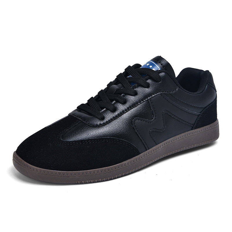 Unisex nan urbaner Tennis-Sneaker mit Veloursleder-Overlays gepolstertem Fersenkragen und vulkanisierter Gummisohle EB