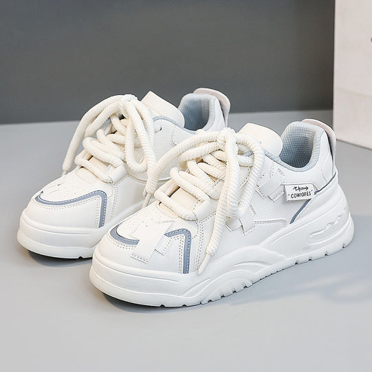 Damen Sportliche Chunky Sneakers mit atmungsaktivem Obermaterial und verstärktem Dämpfungssystem EB