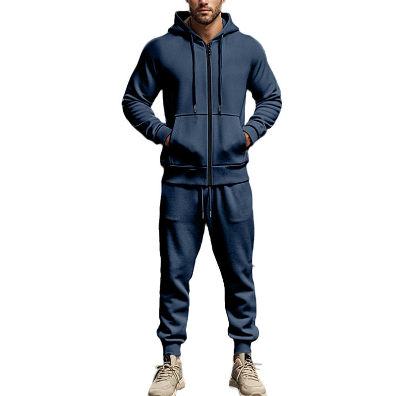 Herren Sportliches Freizeit-Set mit Kapuze und Reißverschluss EB