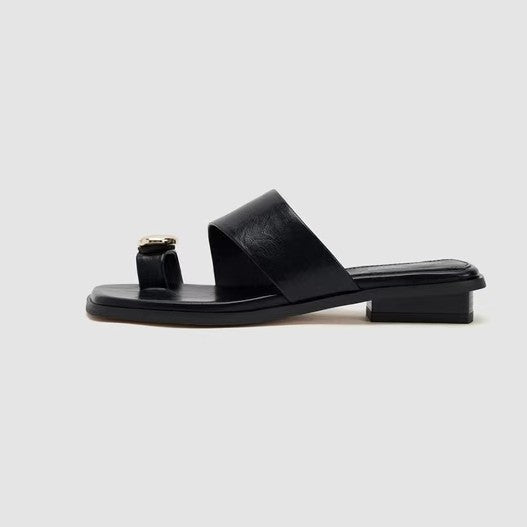 Damen bequeme Sling-Pantoletten mit elegantem Detail EB
